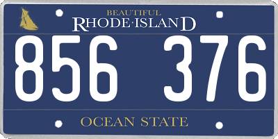 RI license plate 856376