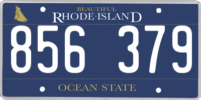 RI license plate 856379