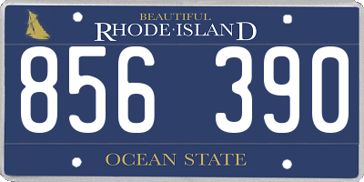RI license plate 856390