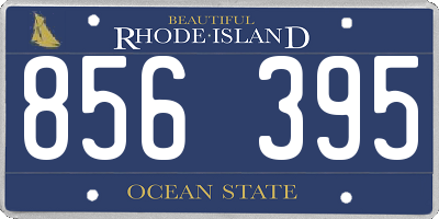 RI license plate 856395
