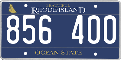 RI license plate 856400