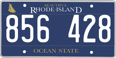 RI license plate 856428