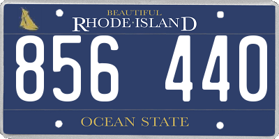 RI license plate 856440