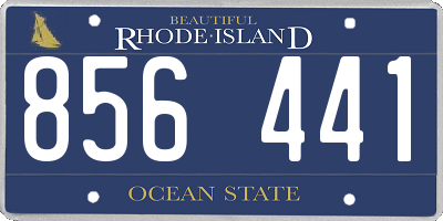 RI license plate 856441