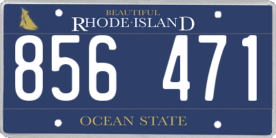 RI license plate 856471