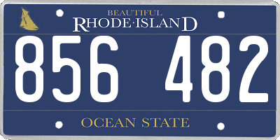 RI license plate 856482