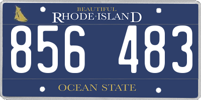 RI license plate 856483