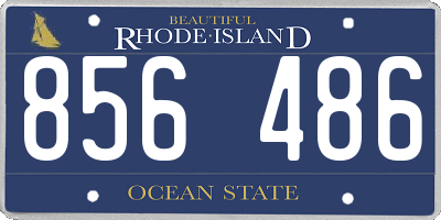 RI license plate 856486