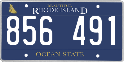 RI license plate 856491