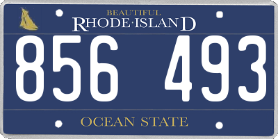 RI license plate 856493
