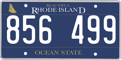 RI license plate 856499