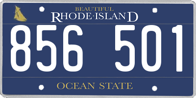 RI license plate 856501
