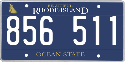 RI license plate 856511