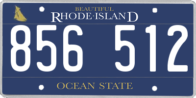 RI license plate 856512