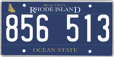 RI license plate 856513