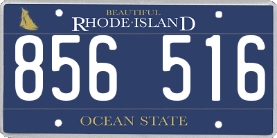 RI license plate 856516