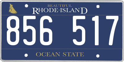 RI license plate 856517