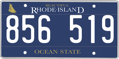 RI license plate 856519