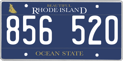 RI license plate 856520