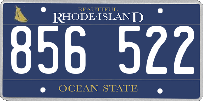 RI license plate 856522