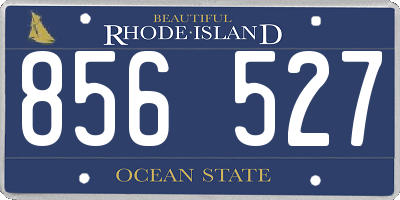 RI license plate 856527
