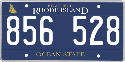 RI license plate 856528