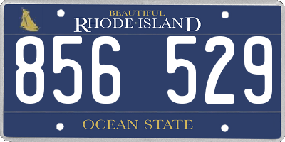 RI license plate 856529