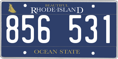 RI license plate 856531