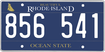 RI license plate 856541