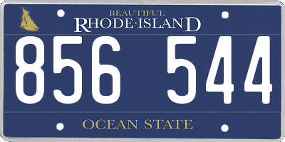 RI license plate 856544