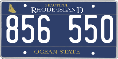 RI license plate 856550