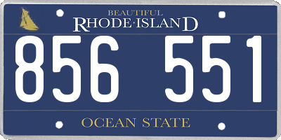 RI license plate 856551