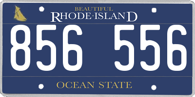 RI license plate 856556