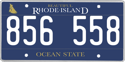 RI license plate 856558