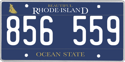 RI license plate 856559