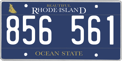 RI license plate 856561