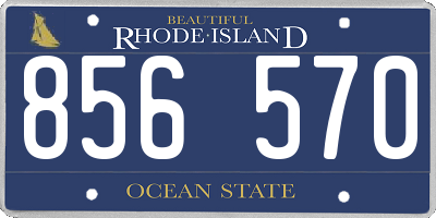 RI license plate 856570