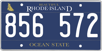 RI license plate 856572