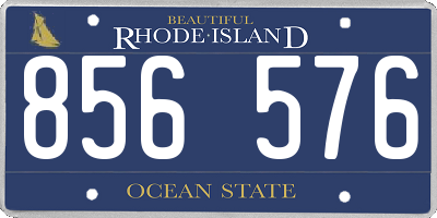 RI license plate 856576