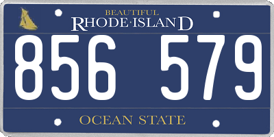 RI license plate 856579