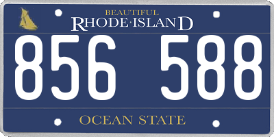 RI license plate 856588
