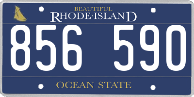RI license plate 856590