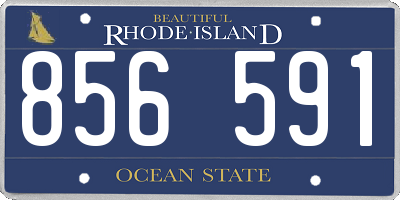 RI license plate 856591