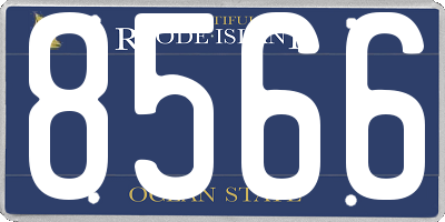 RI license plate 8566
