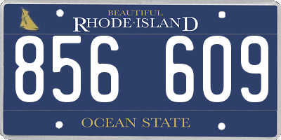 RI license plate 856609
