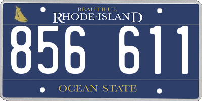 RI license plate 856611
