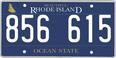 RI license plate 856615