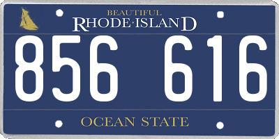 RI license plate 856616