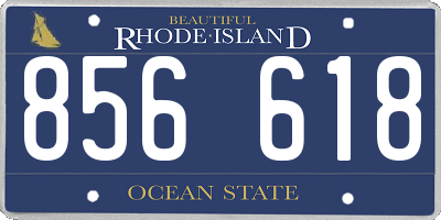 RI license plate 856618