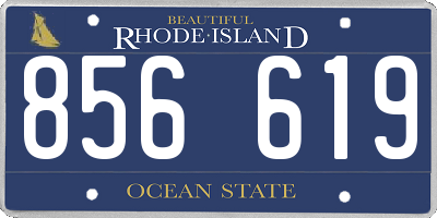 RI license plate 856619
